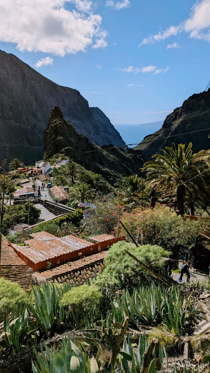 Het bergdorp Masca tussen steile rotswanden op Tenerife